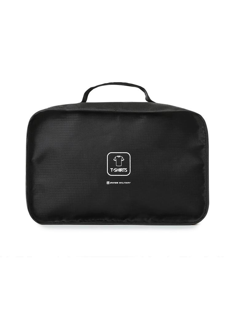 Swiss Military Carrier Travel Bag-In-Bag Pouch Set Of 5 Sm-B5Pn Black