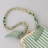 New Fashion Brand Woman Handbag Accessory Chains Detachable Floral Print Gold Silver Metal Silk Shoulder Strap Women DIY Chain Bag Handles