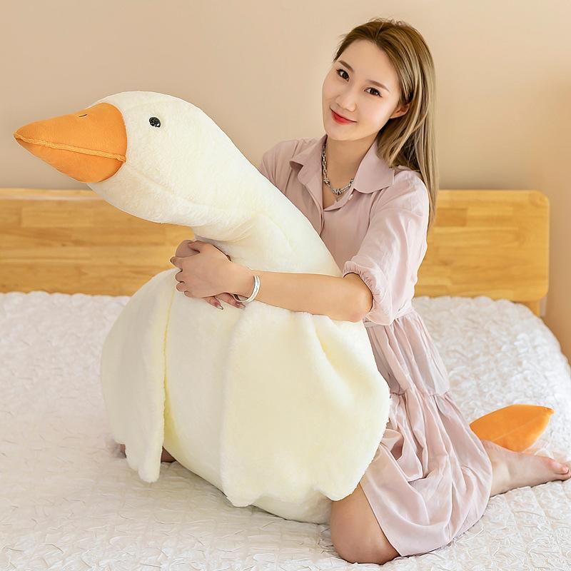35/50/90/130CM Funny Goose Plush Stuffed Soft Duck Sleeping Pillow Sofa Cushion Kids Girlfriend Birthday Gift Toy