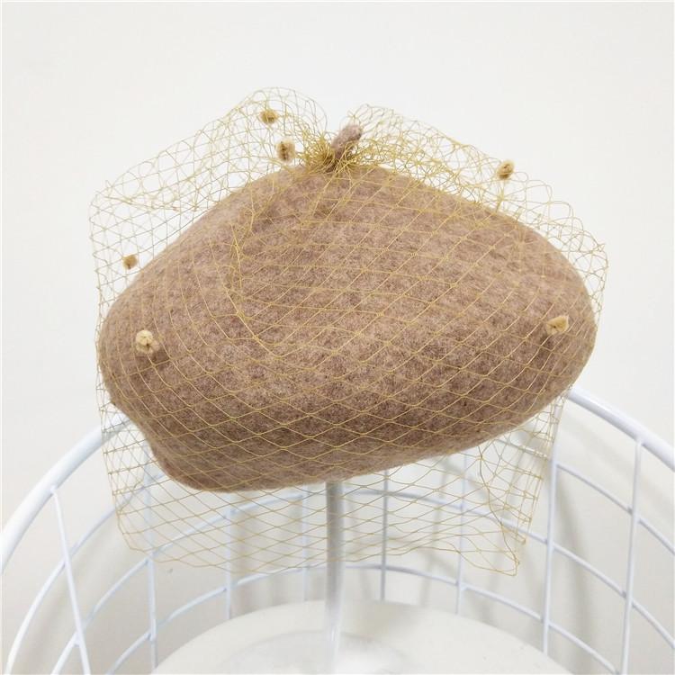 

Оригинальный берет-бутон из сетки от известного бренда в стиле ретро, британский берет однотонный, восьмиугольная шляпа, женский тренд M（56-58cm） хаки