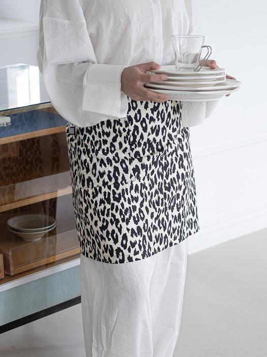 DOKIDOKI pard half apron Leopard