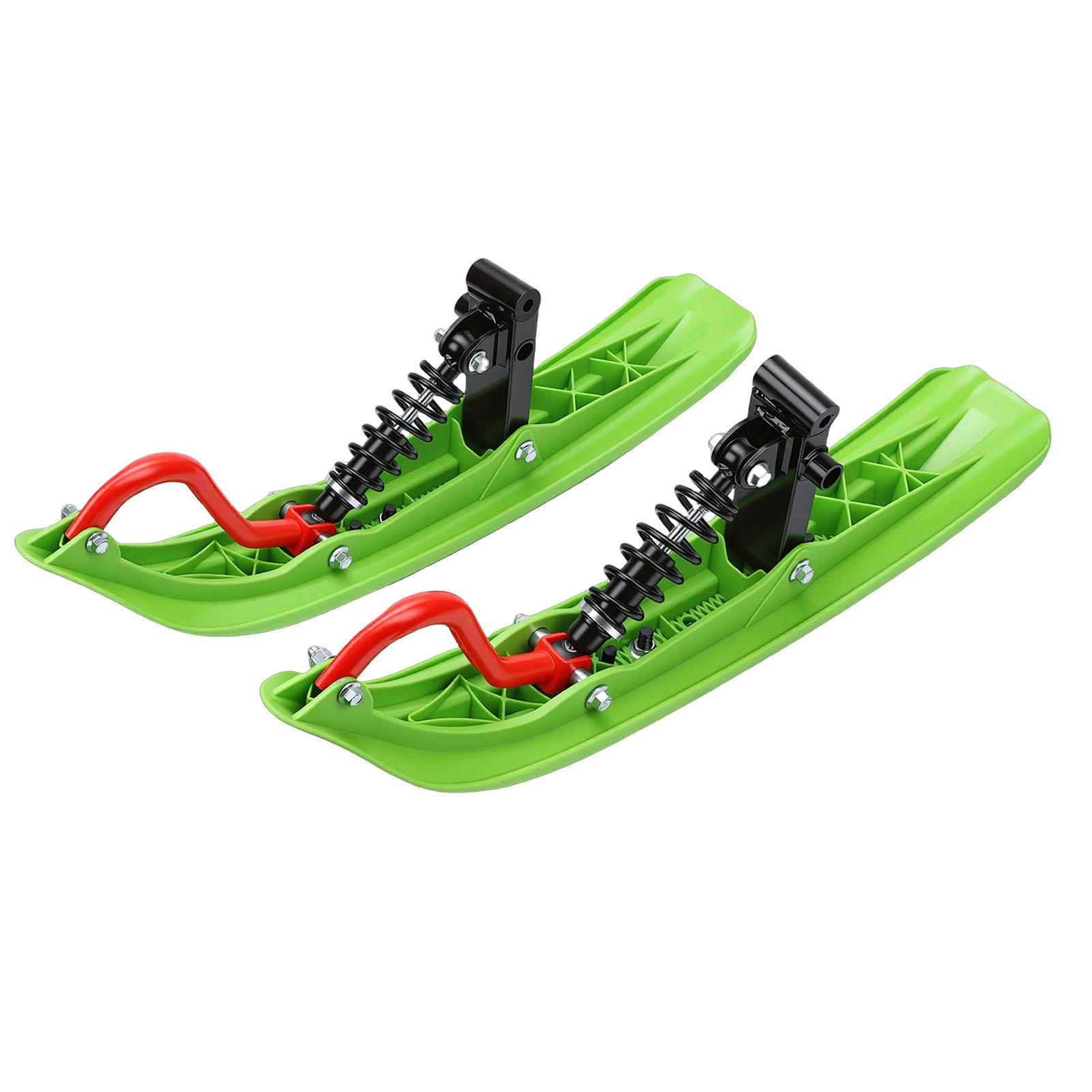 Картинг Снегокат Противоскользящий Ударопрочный Улучшенное Сцепление Зимний Снежный Гонщик Пластиковые Лыжи Комплект