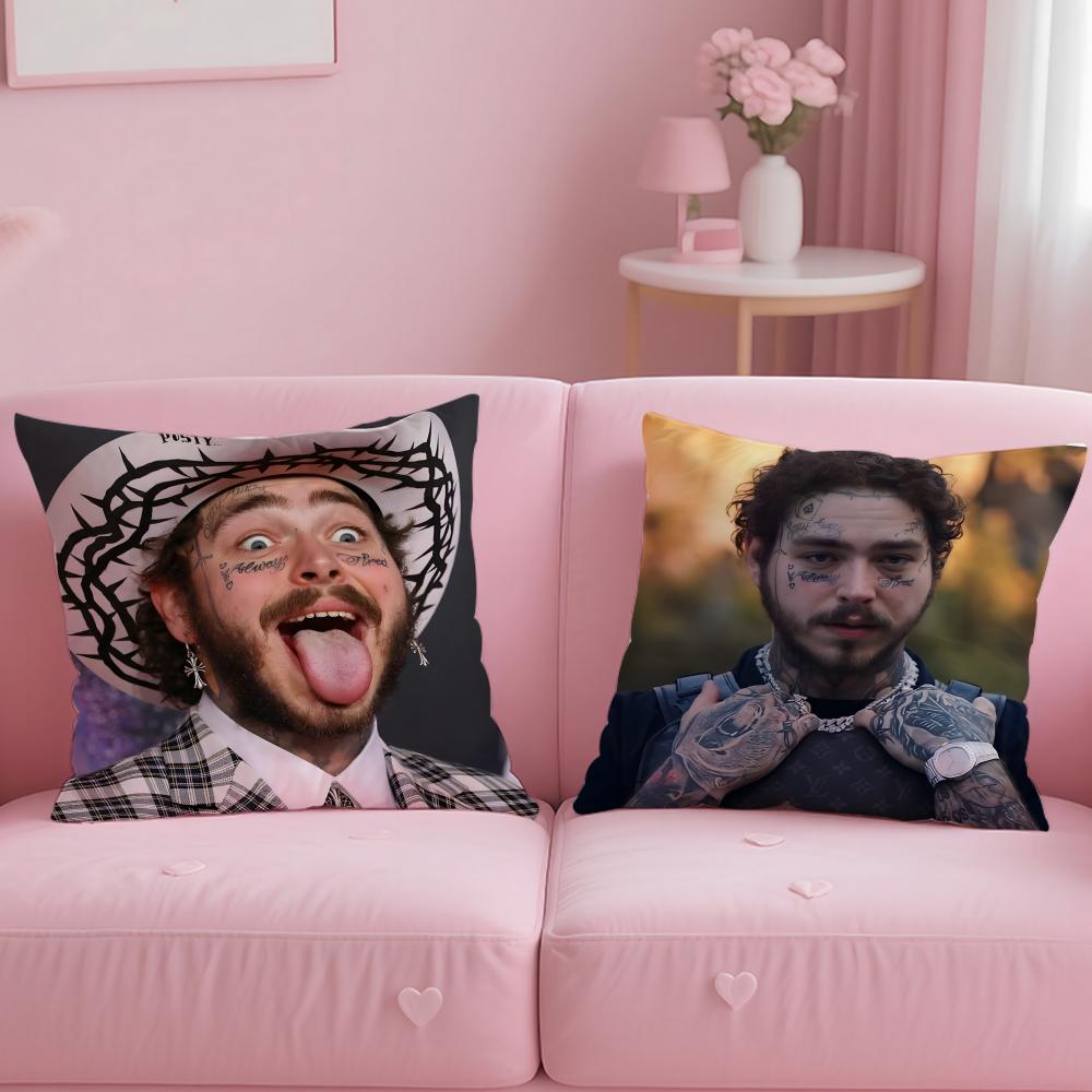 P-Post Malones Singer Hot Cushion Cover Comfortable Reversible Pillow Cover Ideal For Car Sofa Bedroom & Beyond