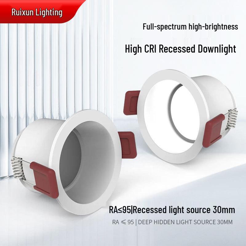 

Anti-Glare Recessed LED Downlight for Bedroom, Living Room, Corridor, and Store Ceiling 3000K Color Temperature