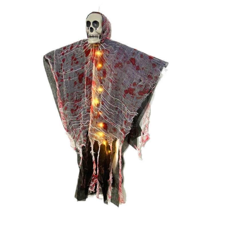 Plastic Light Skull Halloween Decoration With Auto for Outdoor Indoor Theme Parties