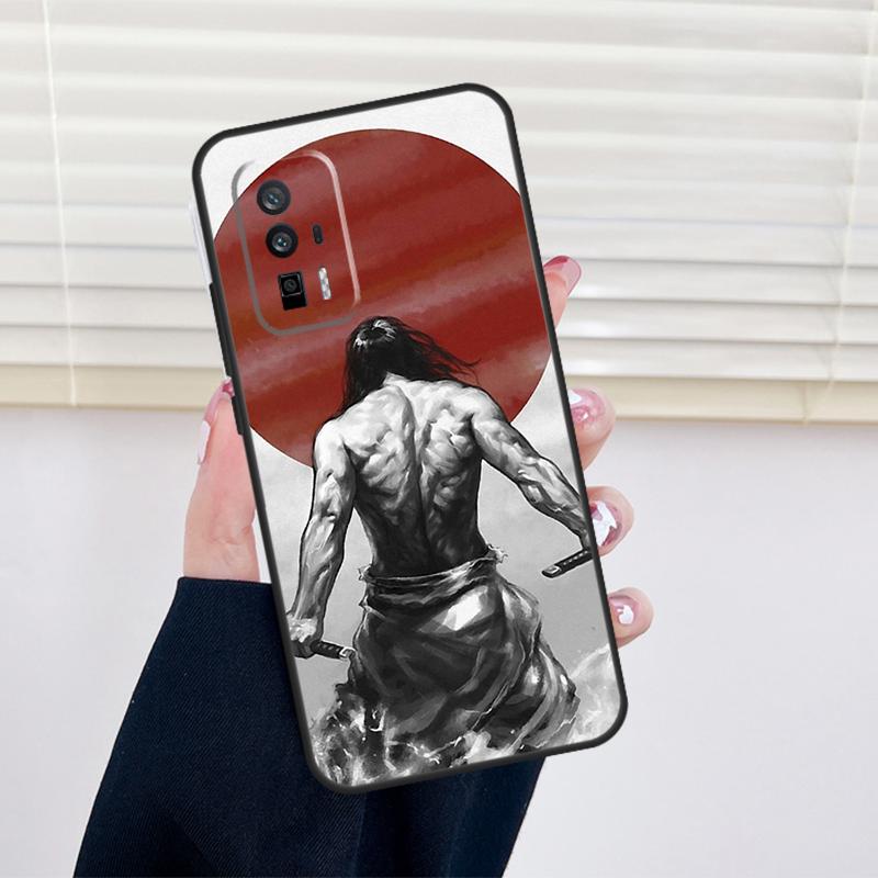 Samurai Warrior Cover For Xiaomi 15 14 13 Ultra 11T 12T 13T 14T Pro POCO X7 Pro X3 X5 X6 M6 F5 F6 Pro Case