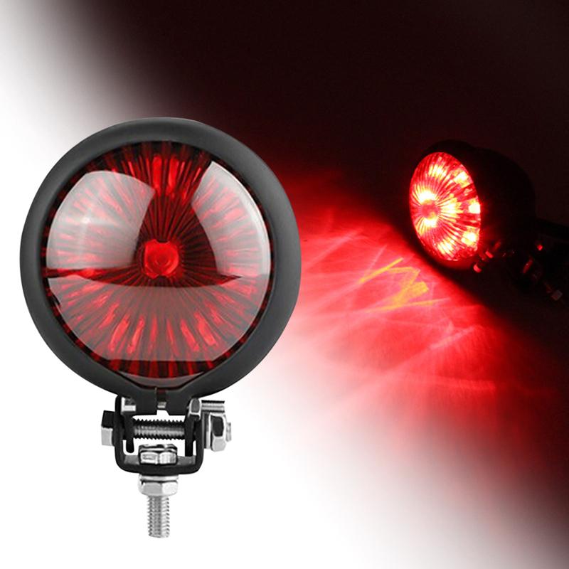 Motorcycle 12V LED Tail Light Rear Brake Stop Lamp Taillight For Harley Chopper Bobber Cafe Racer BIKE