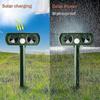 2025 Solar Ultrasonic Cat Repeller Outdoor Cat Repellent Adjustable Sensitivity and Frequency Ultrasonic Cat Repellent for Repelling Pests Garden Prot