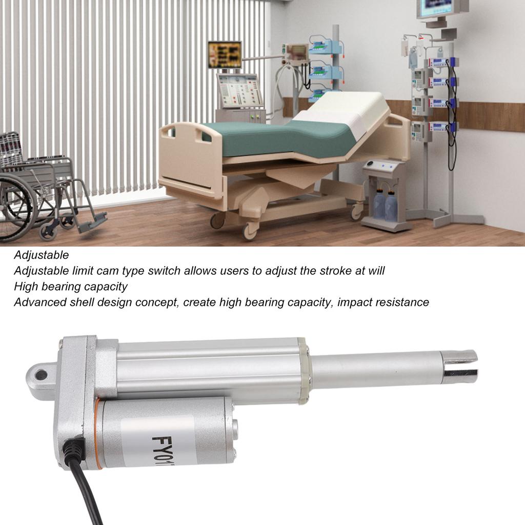 FY017 Linear Actuator Multifunctional Thrust DC Electric Linear Motor Telescopic Pole 200mm Stroke 24V