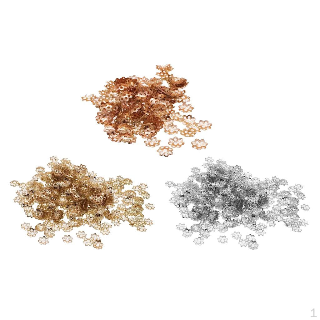 

900x Jewelry Making Beads Cap Flower End Caps Necklace crafts