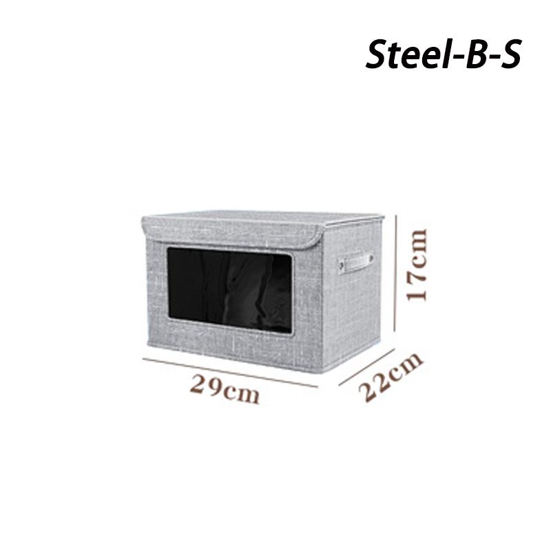 1pc Large-capacity Foldable Storage Box Dust Clothing Toy Storage Box with Lid Clothes Storage Containers Wardrobe Organizer