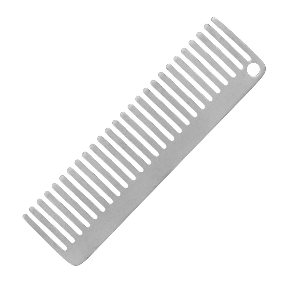 Titanium Comb Anti-Static Portable Camping Comb Heat-Resistant Pocket Titanium Comb Outdoor Hair Comb for Camping Travelling
