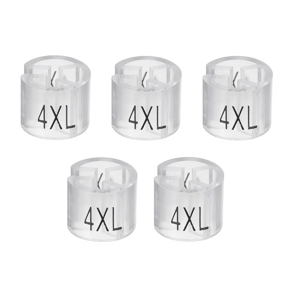 5Pcs Display Accessories Plastic Hanger Clothes Markers Label Ring Shape Size Markers Markers Hanger Tags Garment Sorting
