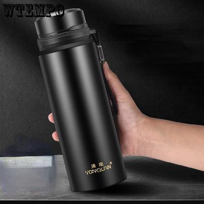 Large Capacity Car Water Cup Thermos Cup 800ml Vacuum Flasks Portable Stainless Steel Thermos Cup Water Bottle Travel Tea Mug Office Thermos Cup