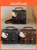 Cartoon Double Shoulder Bag With Pu Material For Daily Use