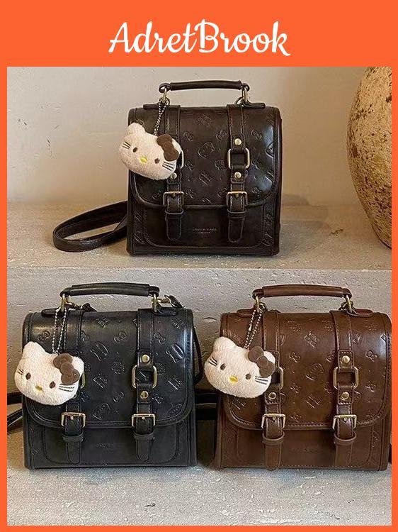 Cartoon Double Shoulder Bag With Pu Material For Daily Use