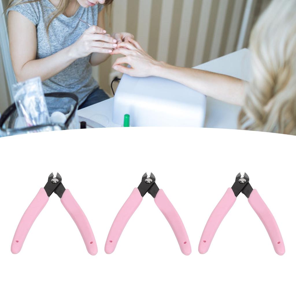 3pcs Stainless Steel Cuticle Cutter Automatic Anti Slip Rhinestone Remover Cuticle Nippers Trimmer