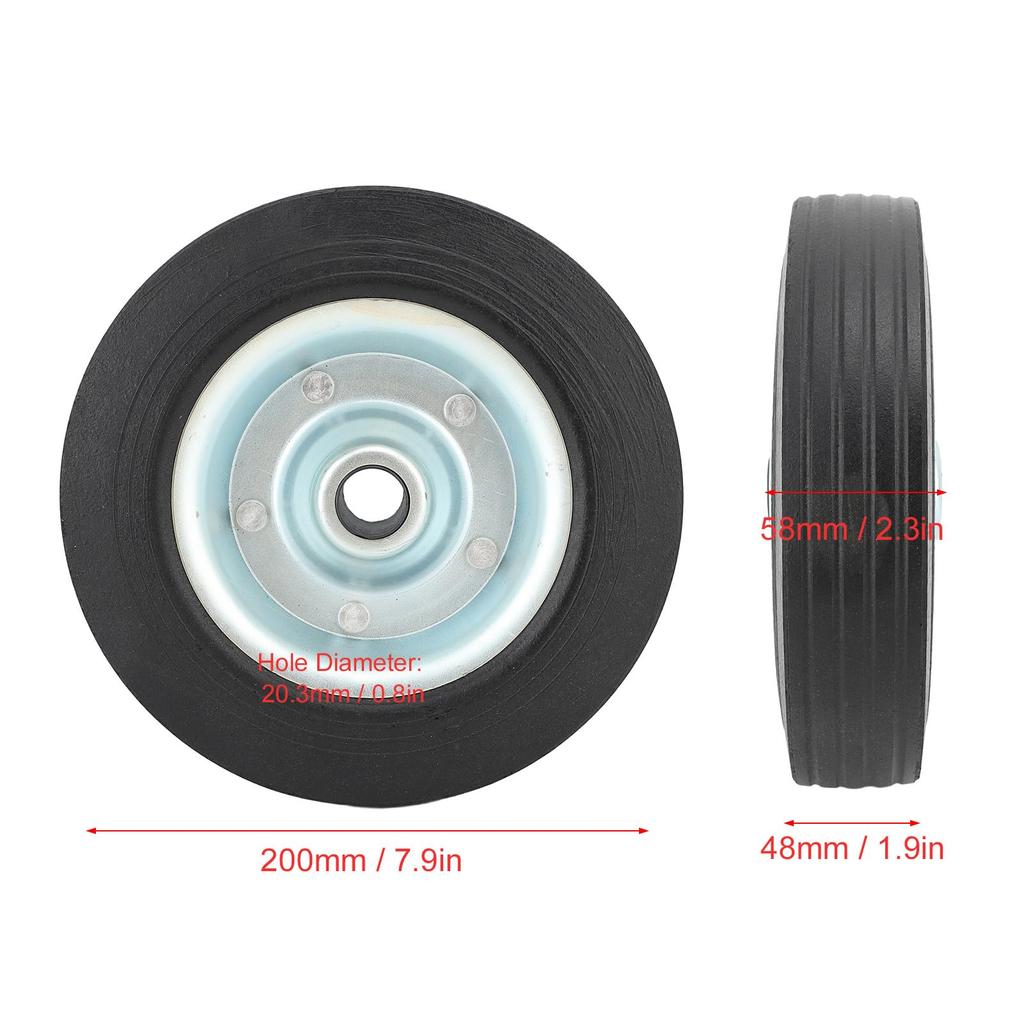 8" Replacement Trailer Jack Wheels, 1100 Lb Capacity Jack Wheel Casters, Repellent Iron