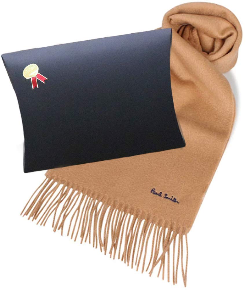 Paul Smith Wool Muffler with Gift Wrapping 933D-AS04 (Beige (62)) [Used]