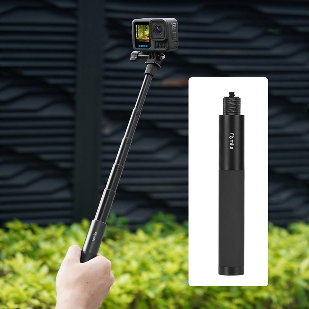 1/2Pcs Selfie Stick Aluminum Alloy Extension Pole for Insta360 Go Ultra/X5 Adjustable Handle Grip For Pocket 3 Action Cameras