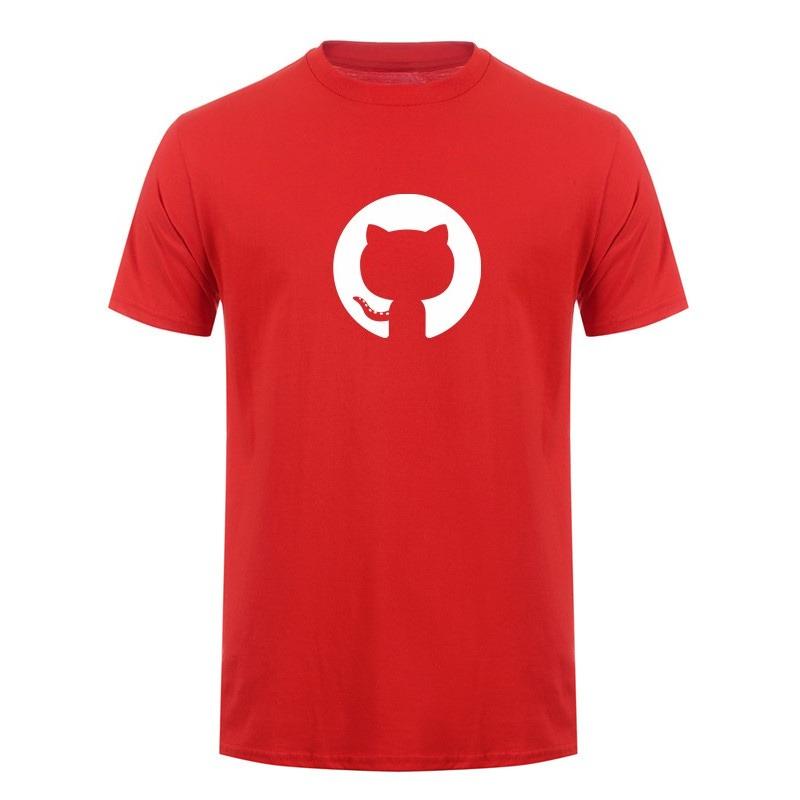 Github T Shirt Summer Men Funny Cotton Short Sleeve Programming Developer Programmer T-shirts Boyfriend Gift Tops