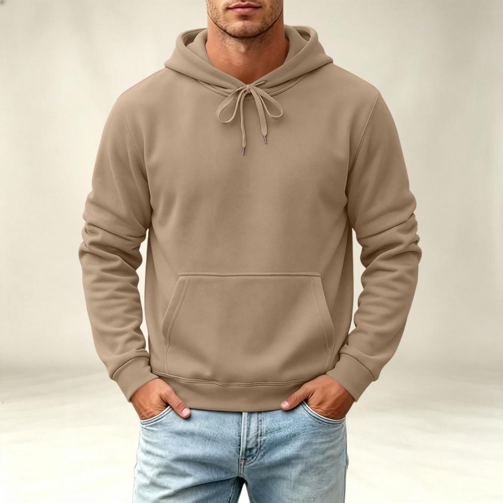 Men's Hoodie Casual Long Sleeve Pullover Sweatshirt for Fall and Winter Everyday Wear
