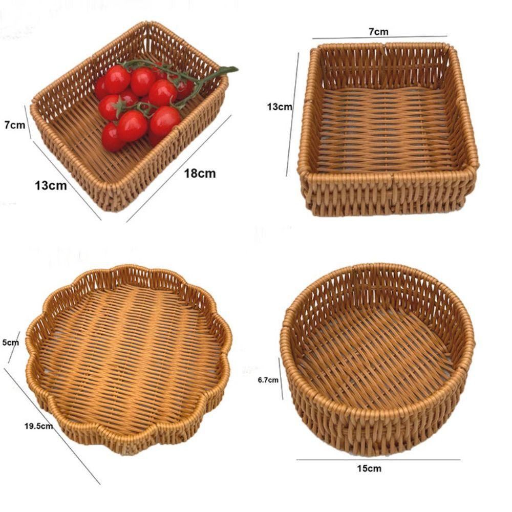 Tvrdost Chlebovník Ovoce Zelenina Košík Ručně pletený Ratanový košík