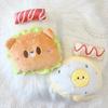 Fluffy Plush Toy Blanket [Hamburger] for 10-15cm Plushies, g.triger, Nuikatsu, Oshi-Nui [Product]