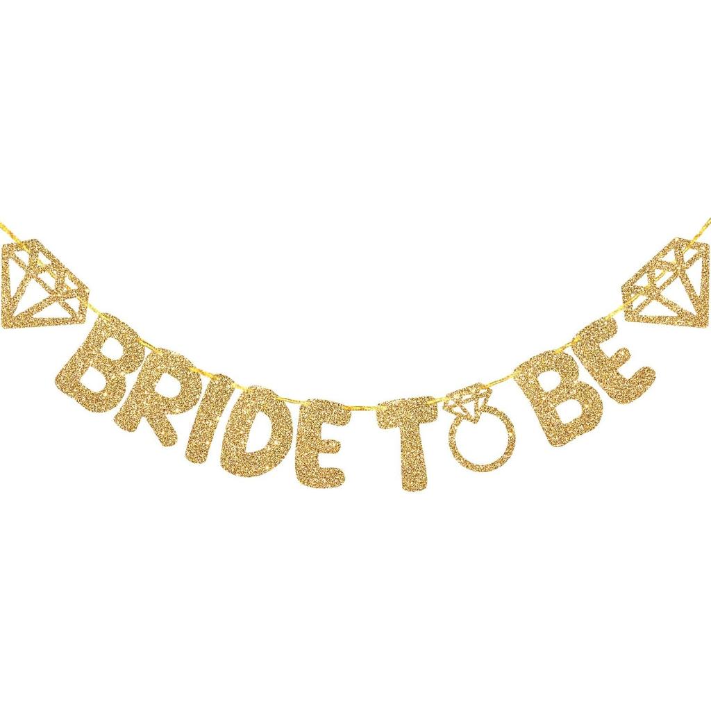 Wedding Banner Decorations Just Married Paper Wedding Garland Supplies Proposal Engagement Signs Outdoor Party Bride's Room Photp Prop Decorations