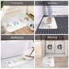 1PC HAPPY PLACE Pattern Kitchen Rugs Non-Slip Door Mats Pop Design Bathroom Rug Bath Mat Carpet for Home Sink Laundry Decor