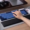 Gaming Keyboard Wrist Rest Pad Ergonomic Memory Foam Anti-Slip Rubber Stable Base 101 Keys Keyboard Hand Support for Home Office