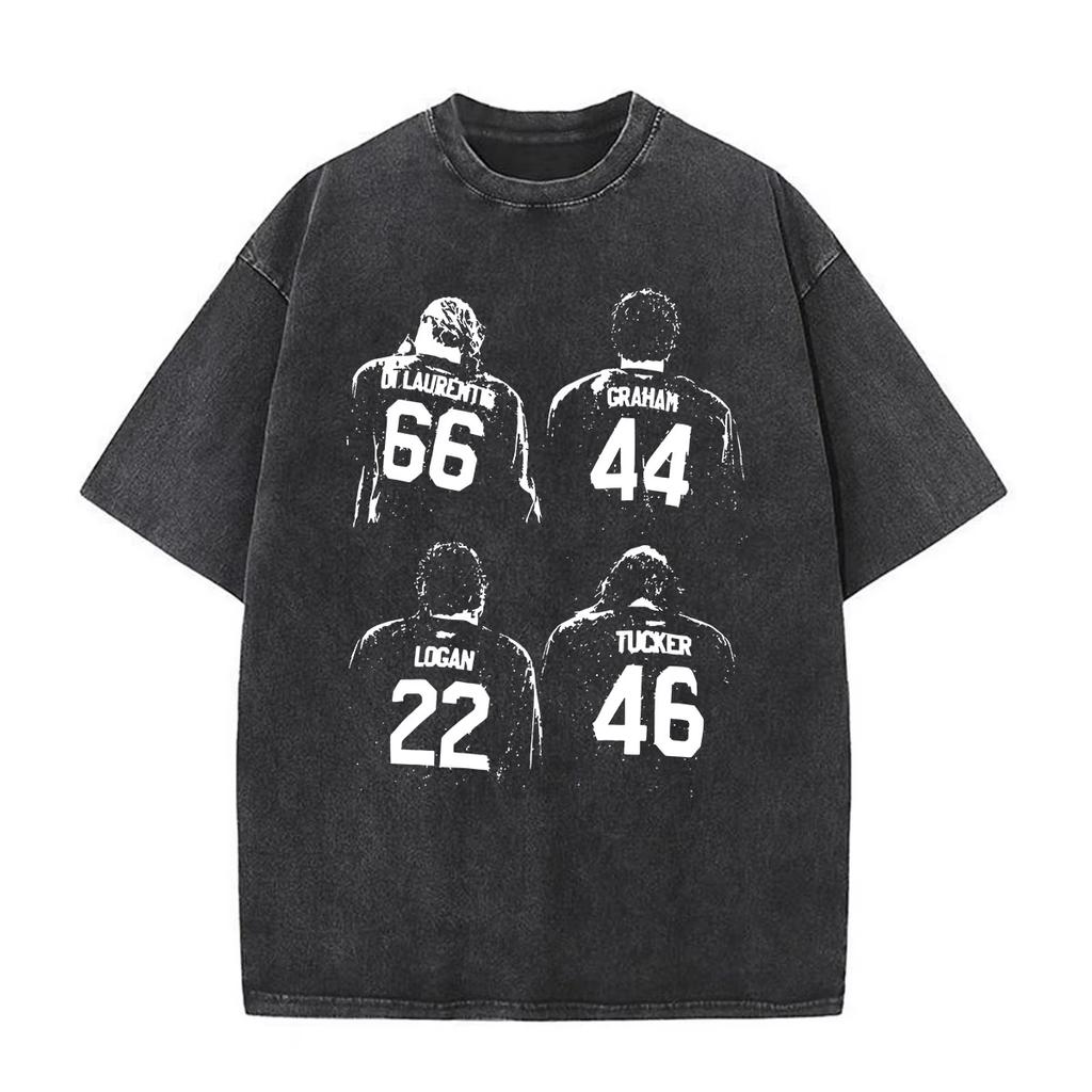 2026 Gewaschenes Vintage Off Campus TV-Serie Graham 44 T-Shirts Briar University Eishockey T-Shirt Herren Damen Vintage Top Streetwear