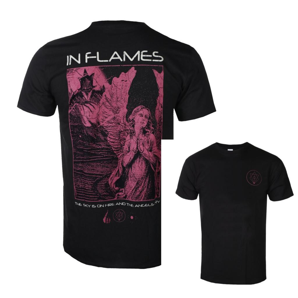 New Summer in Flames Graphic Cotton Tshirt Unisex Summer Short Sleeve Fashion Brand Tee Luxury Casual Vintage Tees