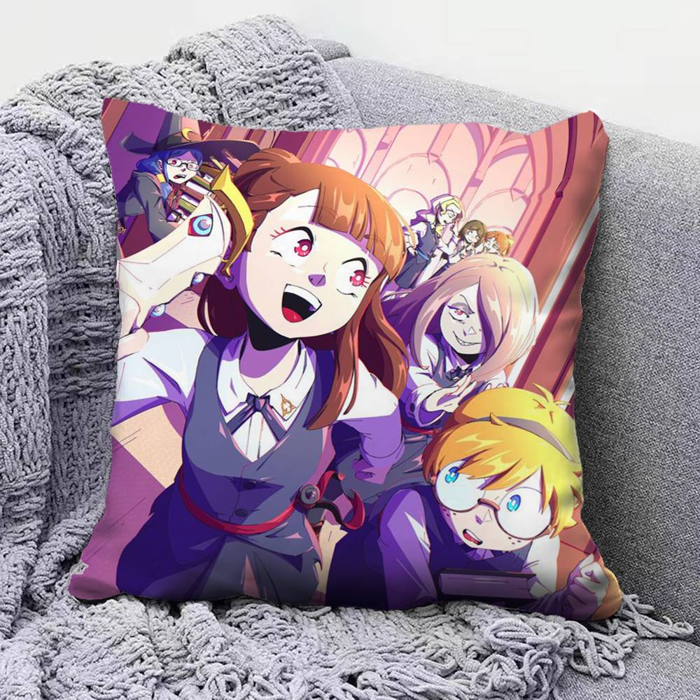 Akko Lotte Sucy Little Witch Academia Anime  Home Sofa Cushion Covers and Aecorative Custom Pillow Covers