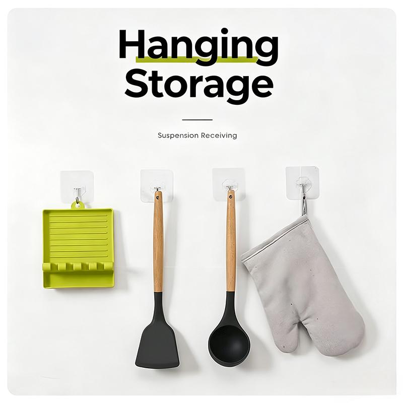 Versatile Kitchen Organizer Set Wall Mounted Storage for Spatulas Pot Lids Chopsticks and Soup Spoons Durable Plastic