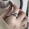 High-End Industrial Style Non-Fading Vintage Open Ring Set for Women