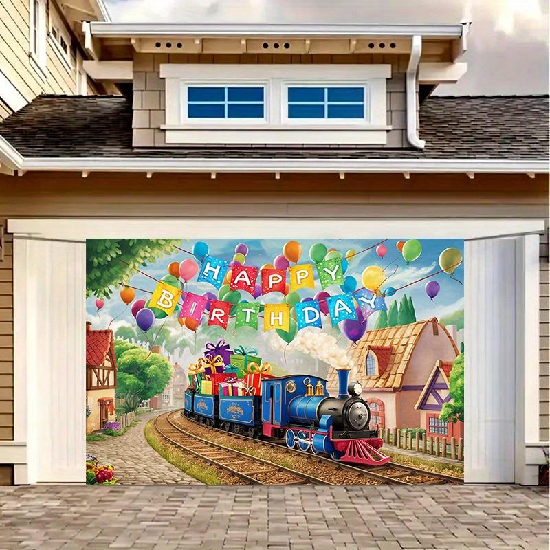 Party Backdrop Train Photo Booth Decor Birthday Party Decor