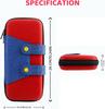 EVA Storage Switch Case Compatible with Nintendo Switch/OLED Cute Portable Switch Carrying Case with 10 Game Holders for Mario