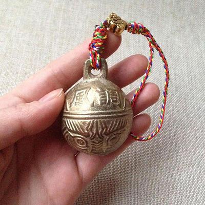 Tibet Pirinç Çan Minik Boncuk Zanaat Dekoratif Kaplan Kafası Etnik Bilezik Çin Feng Shui 