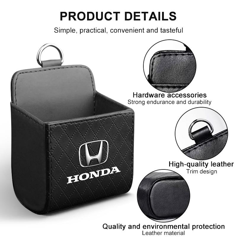 Car Air Outlet Storage Box Phone Glasses Organizer Car Goods For Honda Fit Mugen Insight Type S R VTEC DOHC Modulo Vezel Legend RR Si