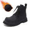 British style men's casual platform boots black stylish autumn winter shoes cowboy genuine leather boot handsome ankle botas man