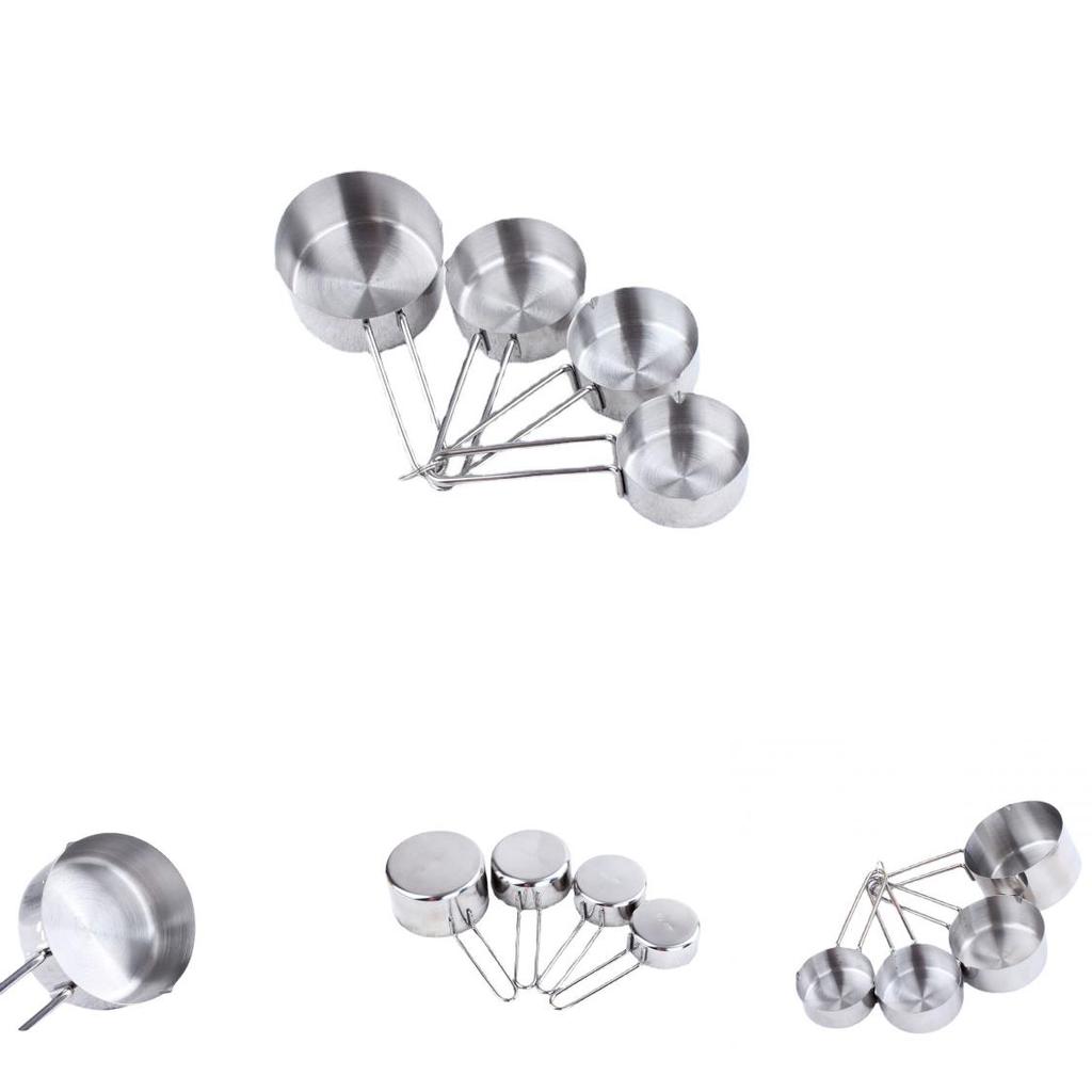 Kreatives Minimalistisches Edelstahl-Messlöffel-Set Für Kaffee Und Pulverförmige Zutaten