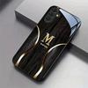 Black gold letters Durable PhoneCase Glass PhoneCase for Samsung Galaxy S26 S25 S24 S23 S22 FE Ultra Plus Men's style Business