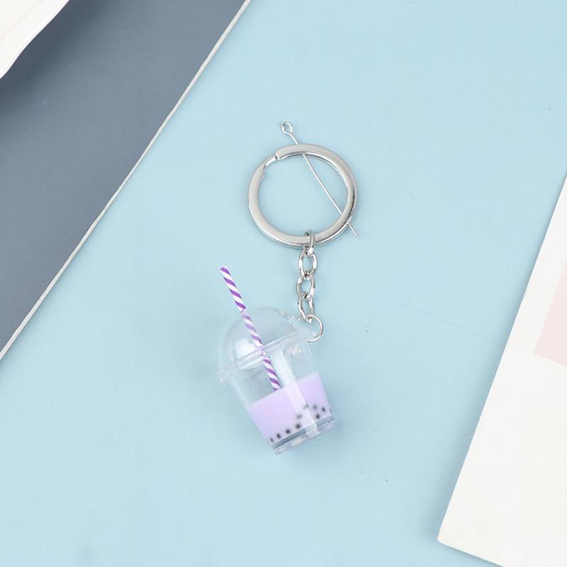 

Bubble Tea Diy Брелок Высокое Качество Акриловый Кулон Рюкзак Брелок Подвески фиолетовый