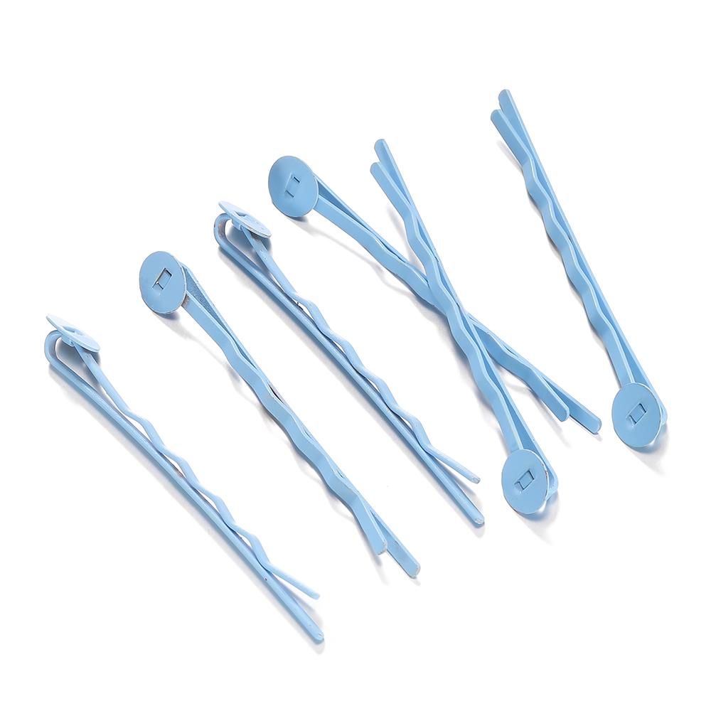 20pcs/Lot 8mm Inner Size Colorful Hair Clips Hairpin Blank Base Setting Cabochon Cameo Jewelry Making Accessories Supplies