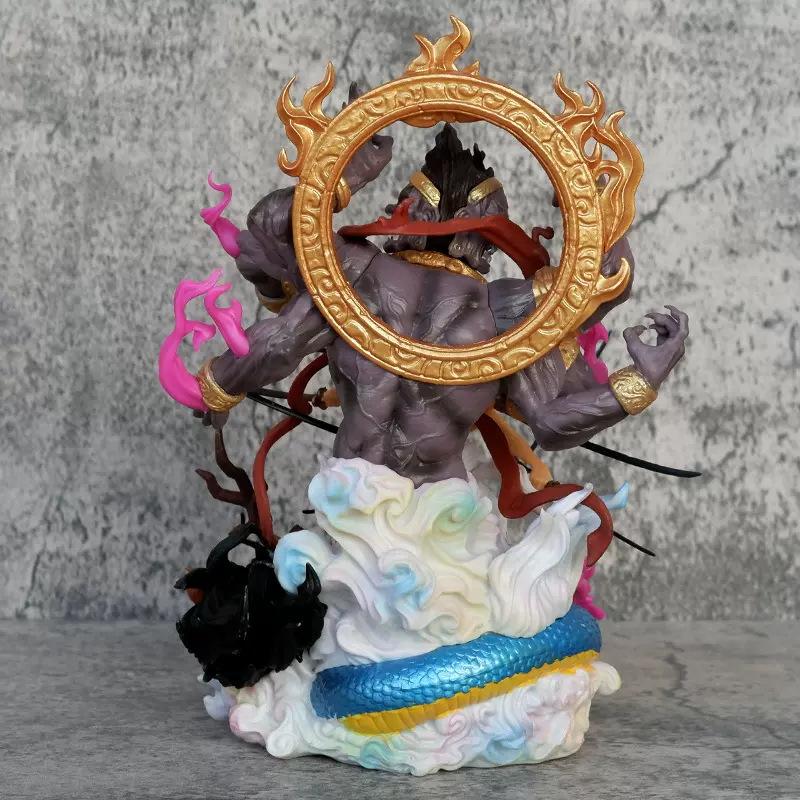 Replica One Piece Figure Roonoa Zoro-Onigirinine-Sword Style (Asura Form) Statue Model Collection Desktop Decoration Gift