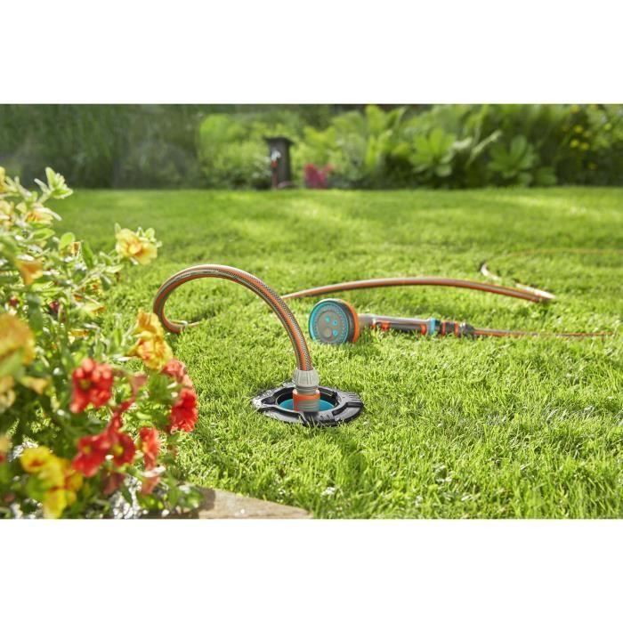 GARDENA Set de Connexion Grand Débit – Relier pipeline et système d’irrigation automatique à l’alimentation en eau