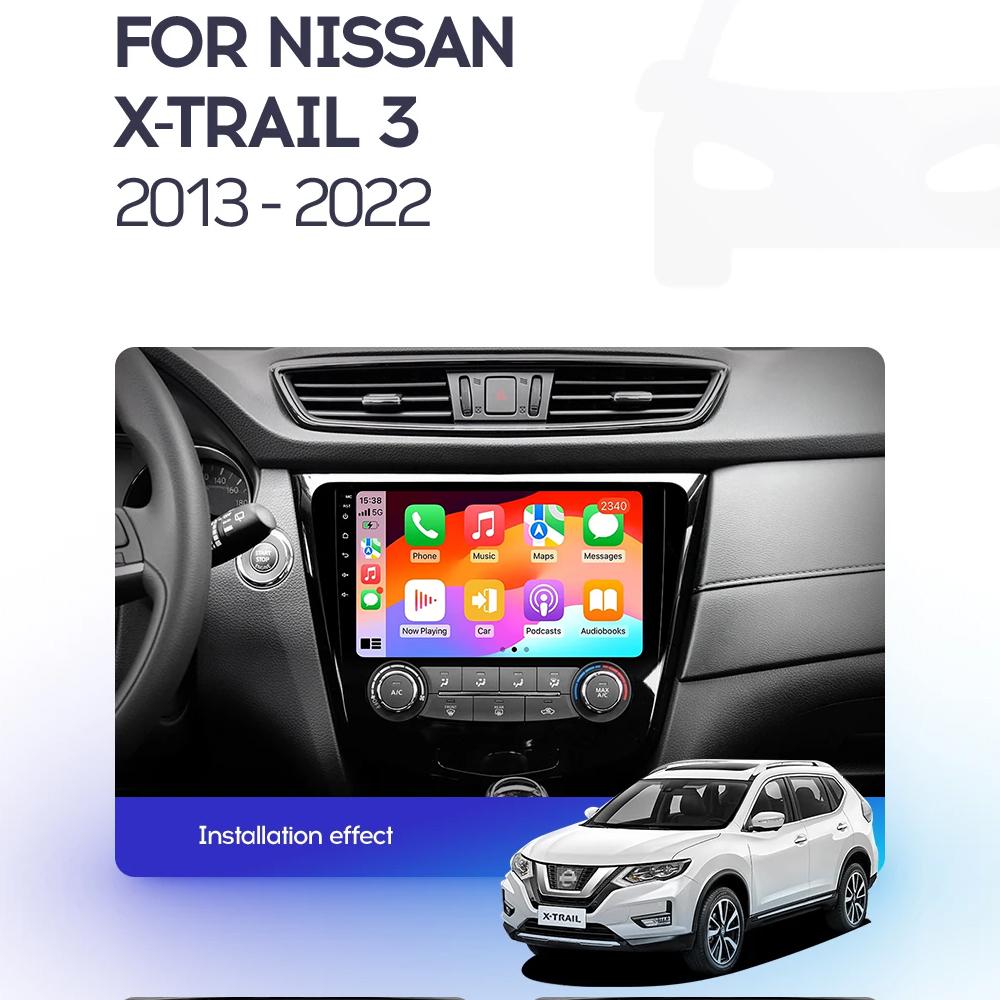 Wireless CarPlay&Auto Android 14 Radio For Nissan Qashqai J11 X-Trail 3 T32 2013-2017 Car Multimedia GPS Navigation Autoradio