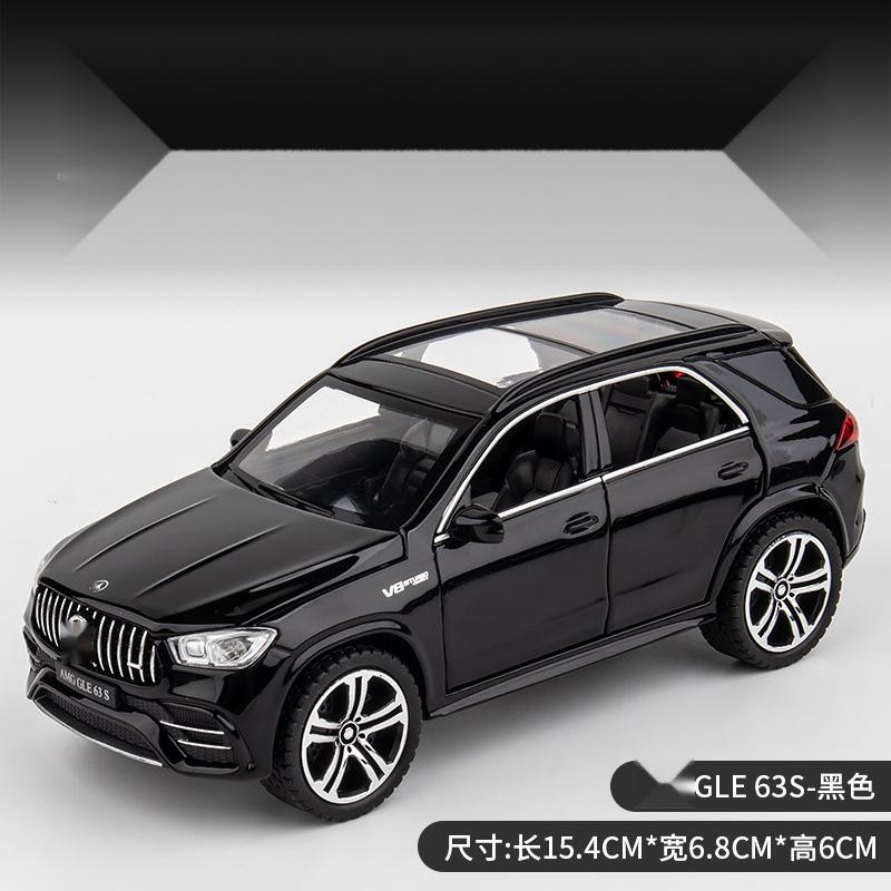 1:32 AMG GLE 63S SUV Alloy Car Model Diecast Pull Back Metal Vehicles Simulation Model Car Interior Ornaments Gift