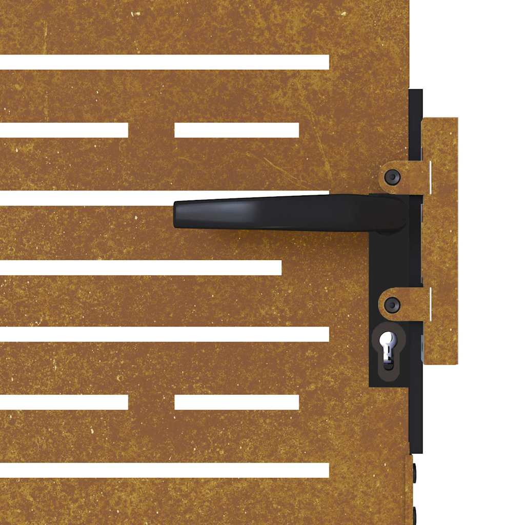 Garden Gate 85 x 100 cm Corten Steel Square Design